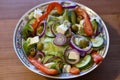 Tasty greek salad Royalty Free Stock Photo
