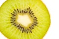 Tasty, green and fresh - kiwi fruit slice Royalty Free Stock Photo