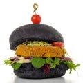 Tasty grilled veggie burger Royalty Free Stock Photo