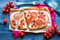 Tasty Hand Made Tomatoes Pizza Bread