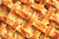 Tasty homemade apple pie, closeup Royalty Free Stock Photo