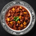 Tasty Hungarian goulash soup bograch Royalty Free Stock Photo