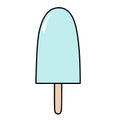 Tasty ice cream Summer popsicle vector illustration Royalty Free Stock Photo