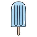 Tasty ice cream Summer popsicle vector illustration Royalty Free Stock Photo