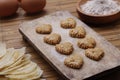 Indonesian snack Emping Melinjo Cookies