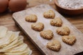 Indonesian snack Emping Melinjo Cookies