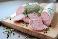 Tasty italian salami sausage