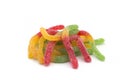 Tasty jelly candies on white background Royalty Free Stock Photo