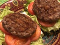 Juicy homemade burger