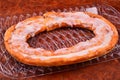 Tasty Kringle pastry in oval shape