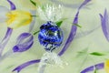 Tasty Lindt Lindor chocolate over silk background