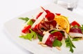 Tasty Magret de canard seche salad Royalty Free Stock Photo