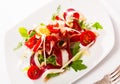 Tasty Magret de canard seche salad Royalty Free Stock Photo