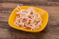 Marinated squid slices in the bowl Royalty Free Stock Photo