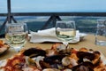 Tasty Mediterranean pizzas and wine