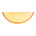 Tasty melon piece icon, cartoon style