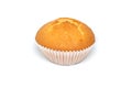 Tasty muffin on white background Royalty Free Stock Photo