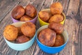 Tasty Nigerian Puff Puff Served at a Party ready to eat