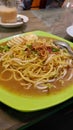 Tasty Noodle with Peanut Sauce from Tanjung Pinang & x28;Mie Lendir& x29;