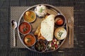 Indian rajasthani thali plate