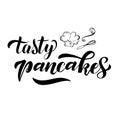 Tasty pancakes for signboard Royalty Free Stock Photo