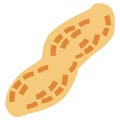 Tasty peanut icon on white background. peanut sign. flat style