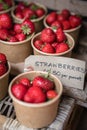 Tasty perfectly ripe strawberries on sale