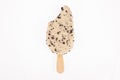 Tasty and refreshing popsicles of cookies and cream