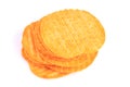 Tasty ridged potato chips Royalty Free Stock Photo