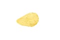 Tasty ridged potato chips on white background Royalty Free Stock Photo