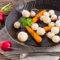 Tasty roasted radishes Royalty Free Stock Photo