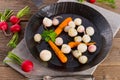 Tasty roasted radishes Royalty Free Stock Photo