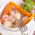 Tasty roasted radishes Royalty Free Stock Photo