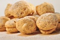 Tasty sandwich biscuits with sugar powder on the top Royalty Free Stock Photo