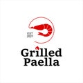 Tasty Seafood Dish Paella Food Template