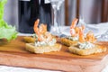 Tasty shrimp appetizer Royalty Free Stock Photo