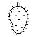 Tasty soursop icon, outline style