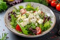 Tasty spring and summer green salad with tunas. AI generative Royalty Free Stock Photo