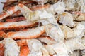 Tasty steamed king crab legs ready to eat in alaska Royalty Free Stock Photo