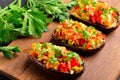 Tasty stuffed eggplant