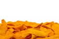 Tasty sugar mango slices background. Top view Royalty Free Stock Photo