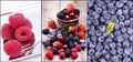 Tasty summer fruits on a wooden table Royalty Free Stock Photo