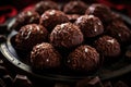 Tasty sweet chocolate truffles Royalty Free Stock Photo