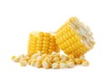 Tasty sweet corn cob