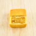 The tasty Taiwanese pineapple pastry cake with egg yolk