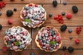 Tasty tartlet with berries