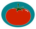 A tasty tomato, illustration, vector
