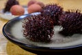 Tasty tropical exotic fruits, ripe fresh unpeeled hairy rambutan southeast Asian fruits rambutan southeast Asian fruits