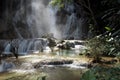 Tat Kuang Si Waterfalls luang prabang in Lao Royalty Free Stock Photo