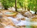 Tat Sae Waterfalls. Beautiful landscape. Laos.